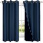 Hot selling Solid color 100%high shading curtain ,100% Blackout double layer curtain  living room