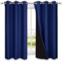 Hot selling Solid color 100%high shading curtain ,100% Blackout double layer curtain  living room