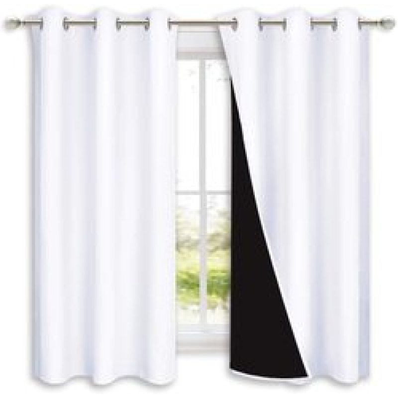 Hot selling Solid color 100%high shading curtain ,100% Blackout double layer curtain  living room
