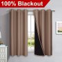Hot selling Solid color 100%high shading curtain ,100% Blackout double layer curtain  living room