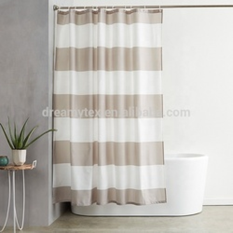 Good price wholesale printed fabric shower curtain polyester