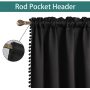 Pam Pam lace Blackout Curtains ,Super Thick Insulated Complete Blackout with Black Liner For Living/