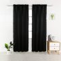 Pam Pam lace Blackout Curtains ,Super Thick Insulated Complete Blackout with Black Liner For Living/