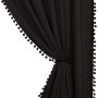 Pam Pam lace Blackout Curtains ,Super Thick Insulated Complete Blackout with Black Liner For Living/