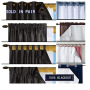 Blackout Liner for Window Curtain Multi-Use for Different Window Panel Drapes Blackout Liner for Living Room White 45 inch by 56