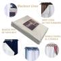 Blackout Liner for Window Curtain Multi-Use for Different Window Panel Drapes Blackout Liner for Living Room White 45 inch by 56