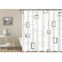 Drop Shipping Watercolor Plant Flower Shower Curtain Art Printed, Abstract Modern Floating Pink Floral Gray Shower Curtain#