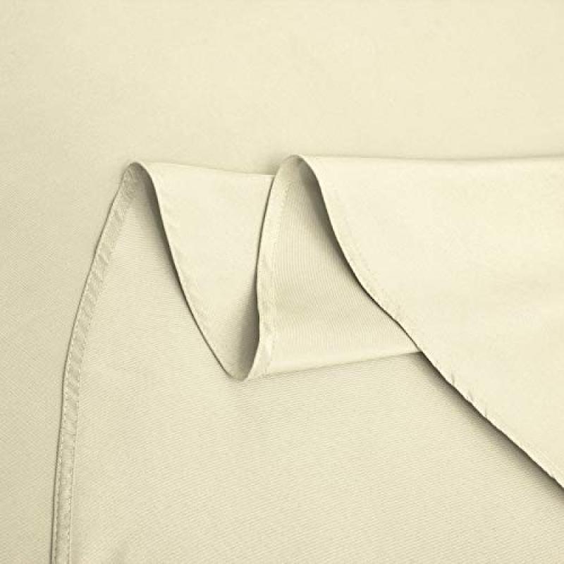 Hot Selling Round Anti-fouling and wrinkle prevention Solid Polyester Tablecloth For Outdoor Party Picnic