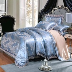 Wholesale Comforter Sets Bedding,Luxury Silk Jacquard Bedding Set#