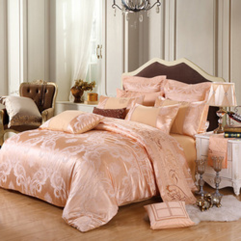 Wholesale Comforter Sets Bedding,Luxury Silk Jacquard Bedding Set#