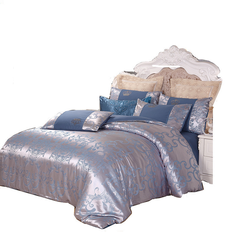 Wholesale Comforter Sets Bedding,Luxury Silk Jacquard Bedding Set#