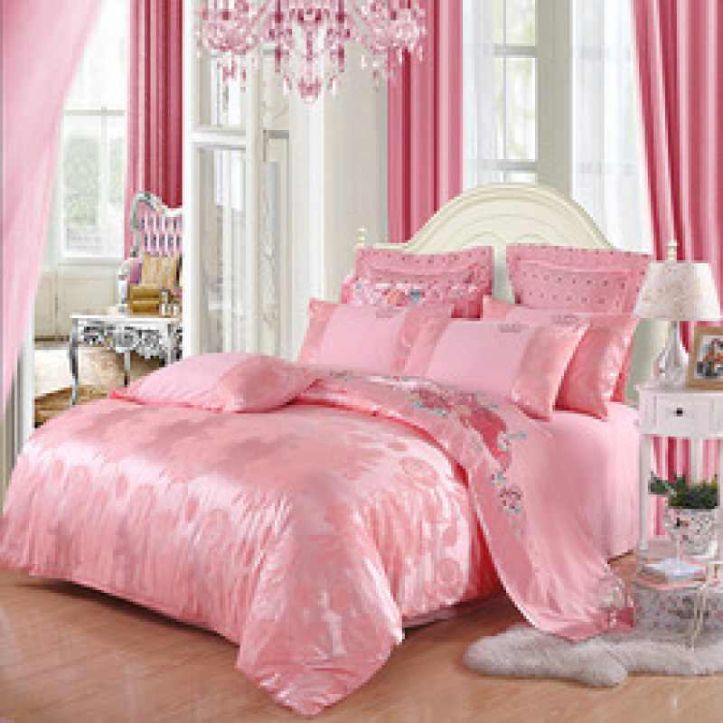 Wholesale Comforter Sets Bedding,Luxury Silk Jacquard Bedding Set#