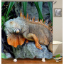 Highland Cow Theme Shower Curtains 3D Print Waterproof Cloth Wildlife Animal Bathroom Curtain#