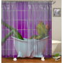 Highland Cow Theme Shower Curtains 3D Print Waterproof Cloth Wildlife Animal Bathroom Curtain#