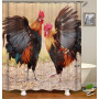 Highland Cow Theme Shower Curtains 3D Print Waterproof Cloth Wildlife Animal Bathroom Curtain#