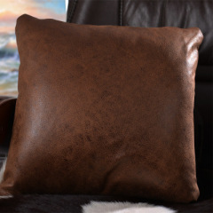 Fashion Nordic Pu Leather Suede Car Pillow customized luxury sofa faux 18x18 Pillow Home Imitation Personality Custom