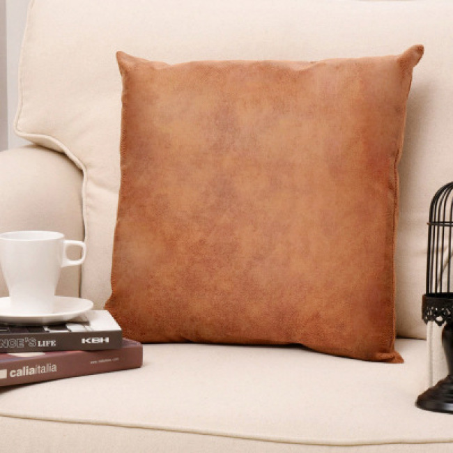 Fashion Nordic Pu Leather Suede Car Pillow customized luxury sofa faux 18x18 Pillow Home Imitation Personality Custom