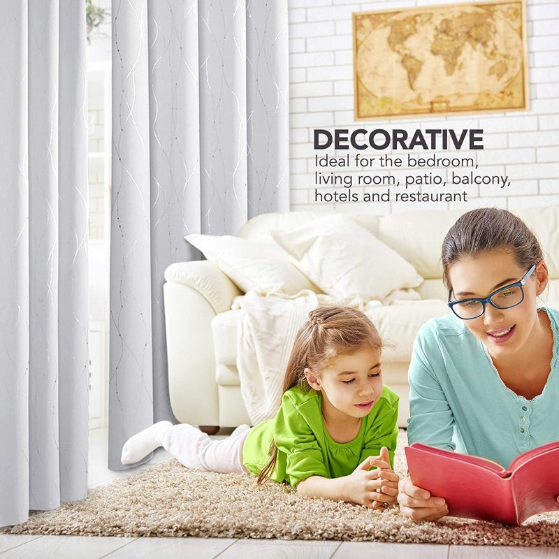 Opaque Solid Color Curtains for Home, Bedroom Decor,, Kitchen, Decorative Home Interior Windows&