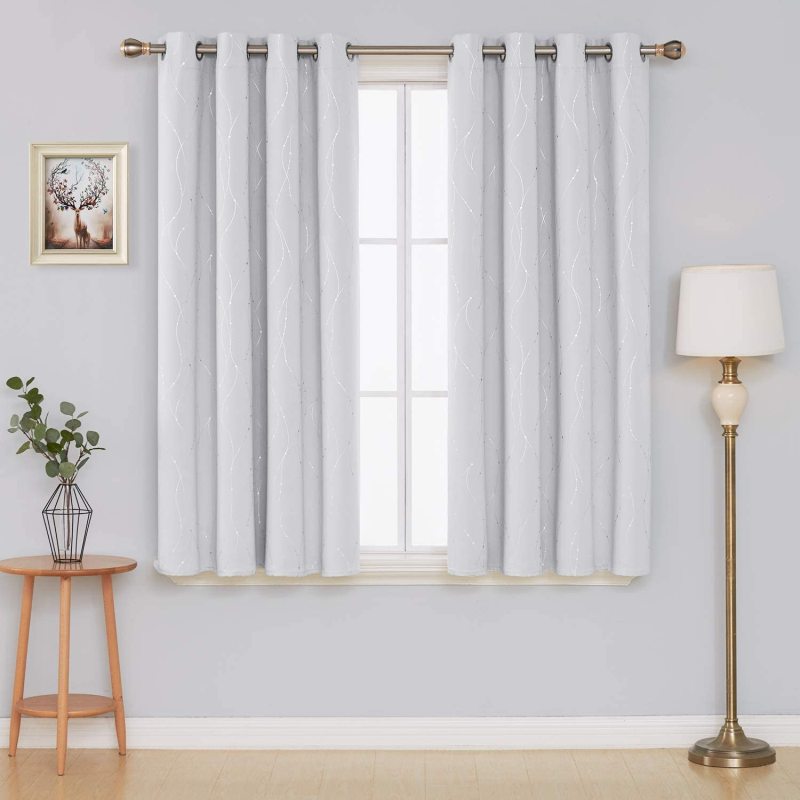 Opaque Solid Color Curtains for Home, Bedroom Decor,, Kitchen, Decorative Home Interior Windows&