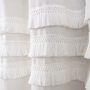 white New Type Joint Shower Curtain With Tassel Waterproof Shower Curtains Decoration