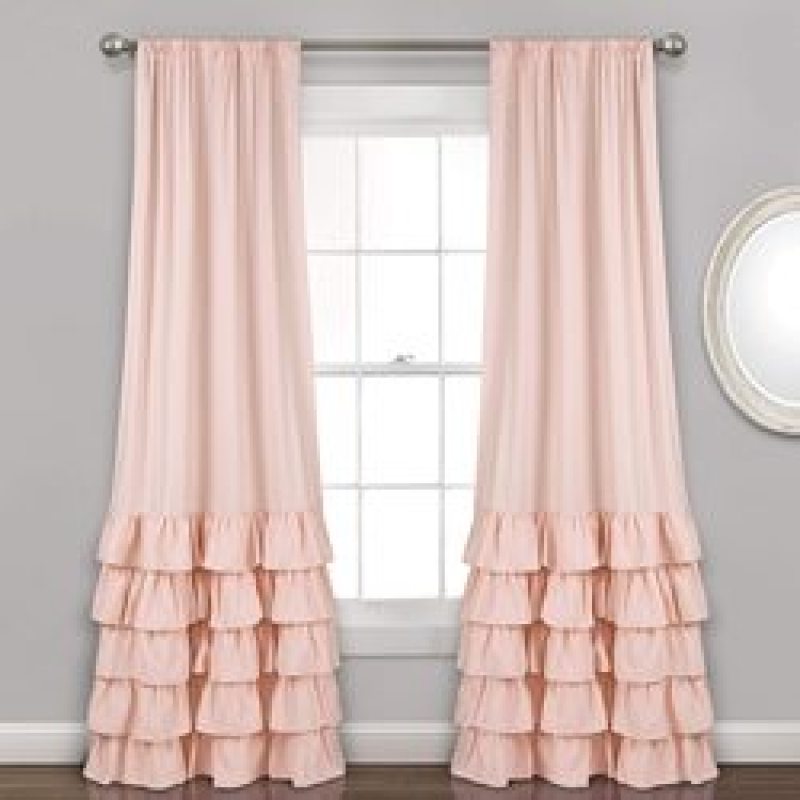 Products Supply Lush Design Curtains For The Living Room, Best Selling Panel Drapes Ruffle Curtain/