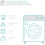 Blush and white linen button shower curtain,Wholesale Decor Shower Curtains For Bathroom