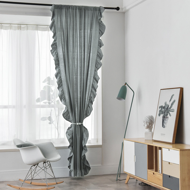 Home Decor Dim Out Fabric For Tende Classiche Di Lusso, Best Selling Ruffle Curtains For Living Room/
