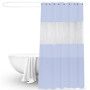 Amazon solid color peva grey translucent Custom 180*200cm waterproof splicing cut off Bathroom polyester fabric Shower curtain