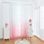 Super Soft Hotel Color Gradient Sheer Curtain, Wholesale Goods Blue Fabric European Style Voile Curtains Ready Made/