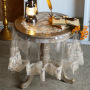 Factory New PVC waterproof oil and wash free transparent lace table cloth for restaurant