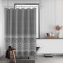 Waterproof Waffle Hotel Shower Curtain, Bath Curtain for Bathroom Thick Shower Bathroom Curtain$