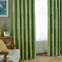 Fresh Pastoral Cotton And Hemp Embroidered Green Curtain, Factory Direct Sales Embroidered Curtain#