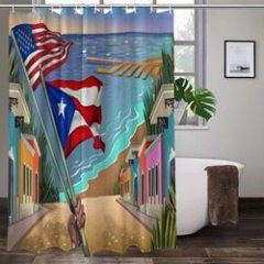 Wholesale Printed Shower Curtain, Oem Independence Day Shower Curtain&