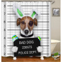 Drop Shipping High-quality Animal Print Cute Dog  Shower Curtain Bathroom Shower Curtains/
