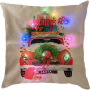 Christmas Cushion Cover Led Light Cushion Covers Merry Xmas Light up Pillow Case soft Pillows cover Cushion santa Pillowcase
