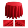 Amazon 120 inch bulk wholesale round wedding polyester embroidered 132 satin round tablecloth for hotel restaurant
