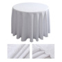 Amazon 120 inch bulk wholesale round wedding polyester embroidered 132 satin round tablecloth for hotel restaurant