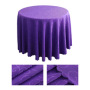 Amazon 120 inch bulk wholesale round wedding polyester embroidered 132 satin round tablecloth for hotel restaurant