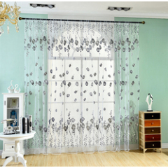 Ready Made Homes Custom Sheer Curtains And Drapes, New Printed Tulle Sheer Curtains/