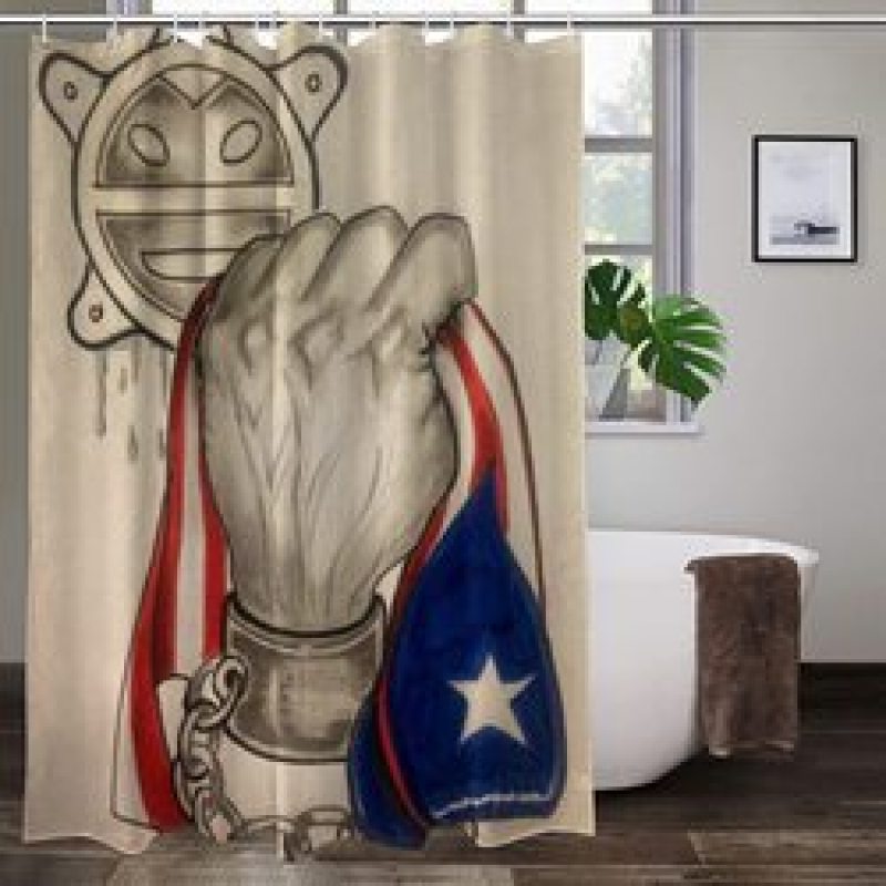 Home Decor Printed Shower Curtain Waterproof, USA Independence Day Shower Curtains&
