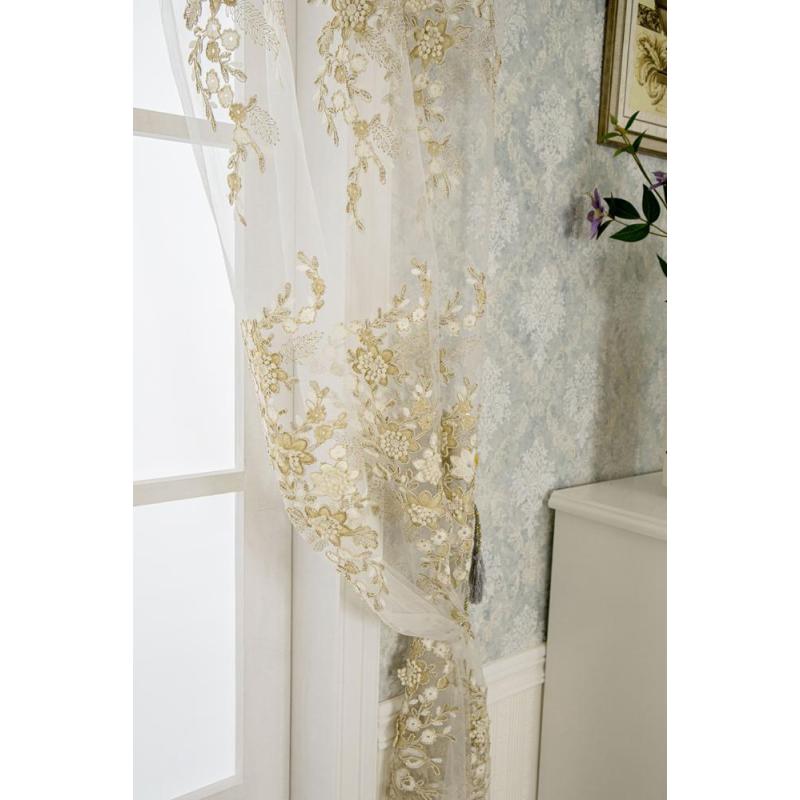 Embroidery Sheer Window Curtains,Wholesale Factory Window Curtain Home And Hotel Decoration Sheer Curtain#