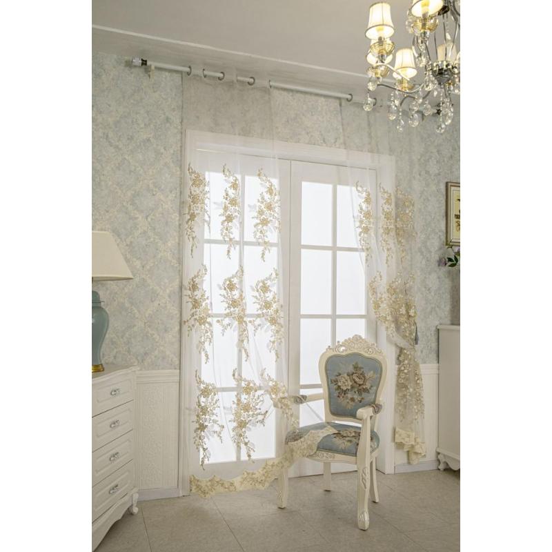 Embroidery Sheer Window Curtains,Wholesale Factory Window Curtain Home And Hotel Decoration Sheer Curtain#