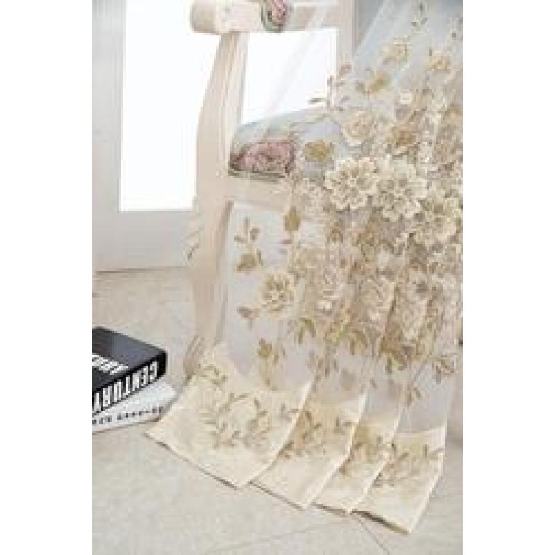 Embroidery Sheer Window Curtains,Wholesale Factory Window Curtain Home And Hotel Decoration Sheer Curtain#