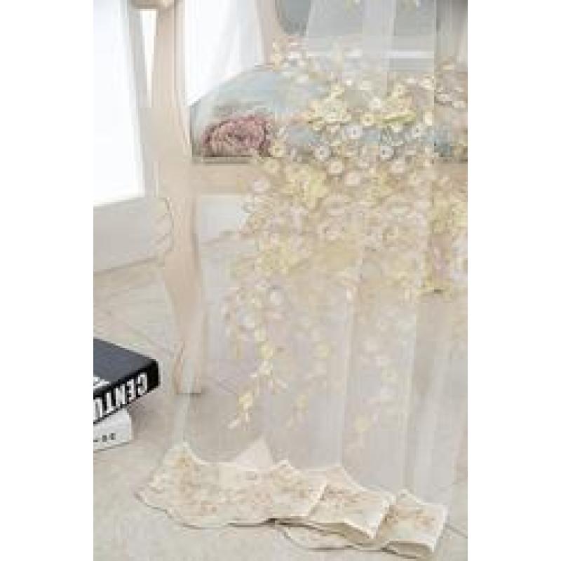 Embroidery Sheer Window Curtains,Wholesale Factory Window Curtain Home And Hotel Decoration Sheer Curtain#