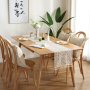 High Quality Rectangular Crochet Lace Elegant Hollow Mesh Crocheted Embroidery Table Runner For Weeding Party