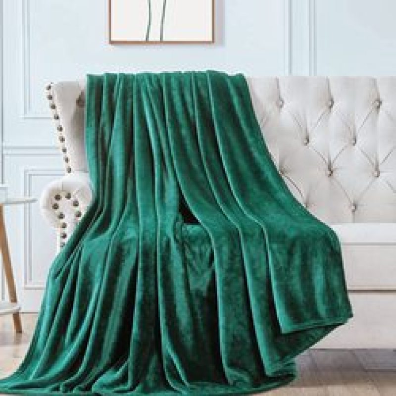 Gentle Beige Flannel Fleece Throw Warm Solid Color For Living Room Bed Velvet Blanket/