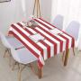 Simple and Fashionable Black and White Striped Rectangular Tablecloth Kitchen Wedding Decoration Table Waterproof Mantel Mesa