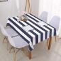 Simple and Fashionable Black and White Striped Rectangular Tablecloth Kitchen Wedding Decoration Table Waterproof Mantel Mesa