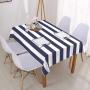 Simple and Fashionable Black and White Striped Rectangular Tablecloth Kitchen Wedding Decoration Table Waterproof Mantel Mesa