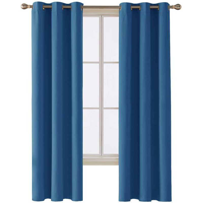 Modern minimalist bedroom living room blackout curtains,Pure color blackout curtains for hotel living room/